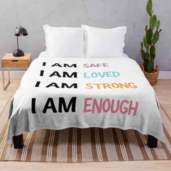 Item preview, I Am Enough Mental Health Affirmations designed and sold by RueBennet.