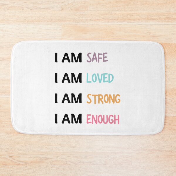 Item preview, I Am Enough Mental Health Affirmations designed and sold by RueBennet.