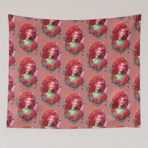 Item preview, cute vintage girl designed and sold by UndineSea.