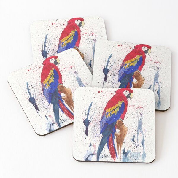 Item preview, Red and Blue Macaw 2 designed and sold by The Elderberry Blossom.