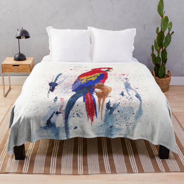 Item preview, Red and Blue Macaw 2 designed and sold by The Elderberry Blossom.