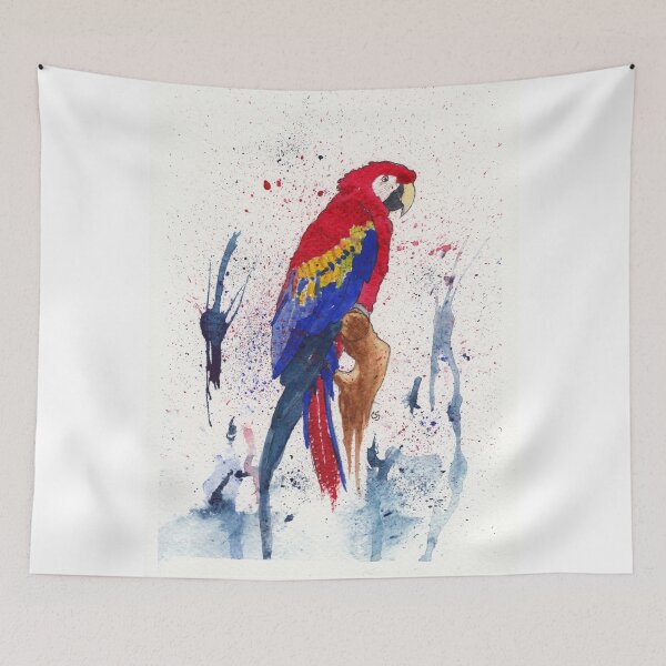 Item preview, Red and Blue Macaw 2 designed and sold by The Elderberry Blossom.