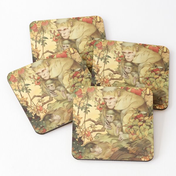 Item preview, Edward Julius Detmold, Rhesus macaques designed and sold by NouveauEra.