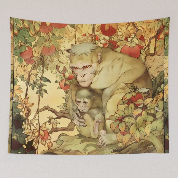 Item preview, Edward Julius Detmold, Rhesus macaques designed and sold by NouveauEra.
