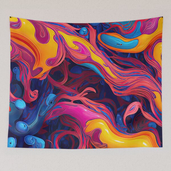 Item preview, Colorful Liquid Swirls designed and sold by NOTSNIW ART.