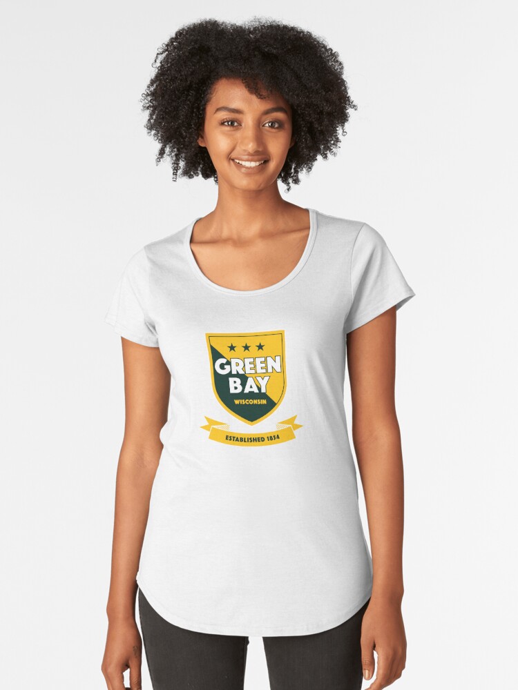 Green Bay Packers, Coat of Arms ' Premium Scoop T-Shirt for Sale by City  Legacy Prints