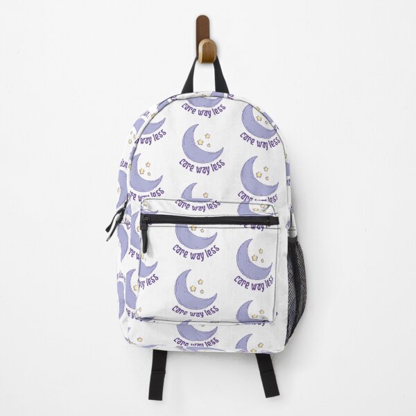 Item preview, Care Way Less Purple Moon and Stars designed and sold by RueBennet.