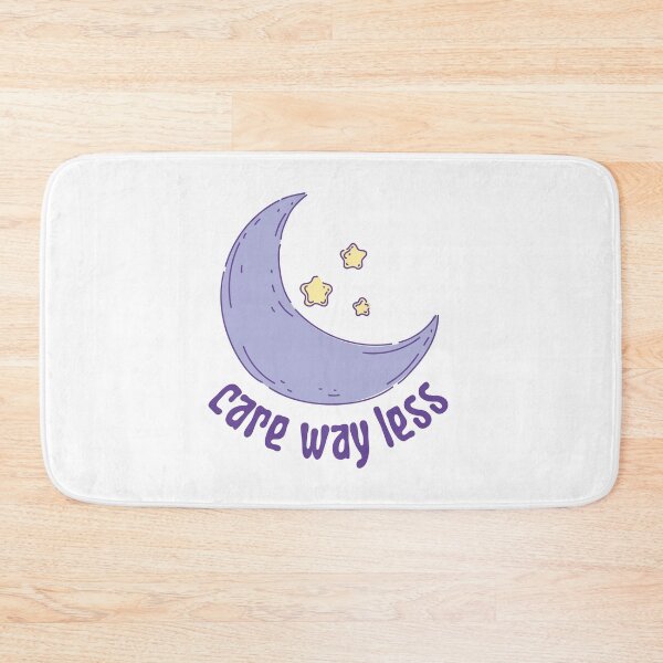 Item preview, Care Way Less Purple Moon and Stars designed and sold by RueBennet.