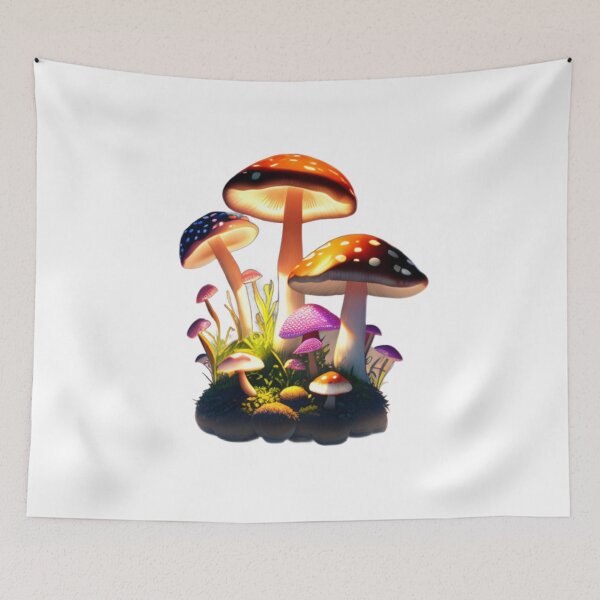 Item preview, Colored Mushrooms A3 designed and sold by WalaceCamargo.