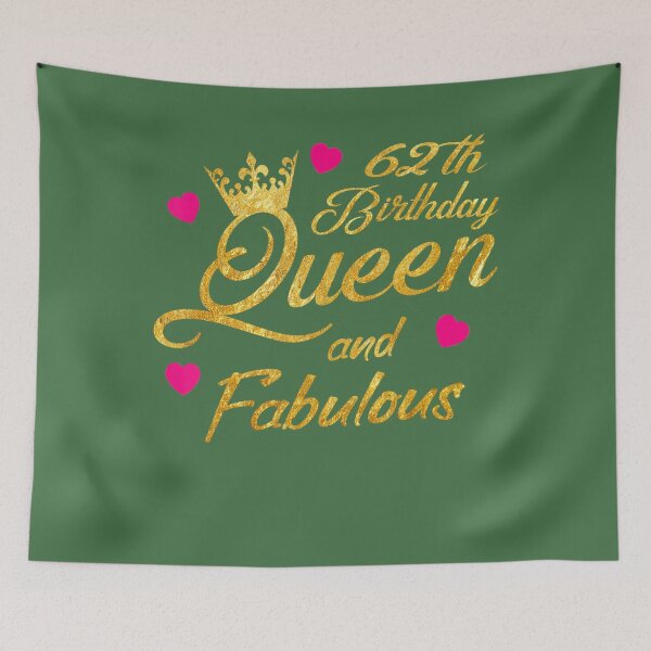 Item preview, 62th Birthday Squad Queen and Fabulous B-Day 	 	 	 	 designed and sold by ykckgaot68.