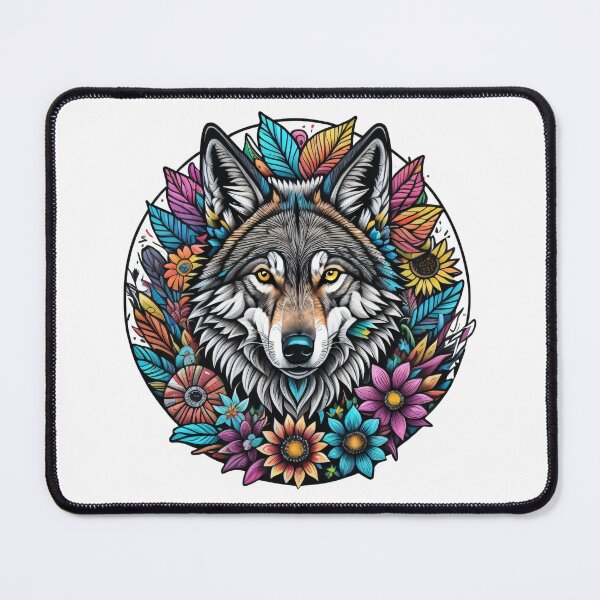 Item preview, Wolf With Flowers Girls designed and sold by AD Design.