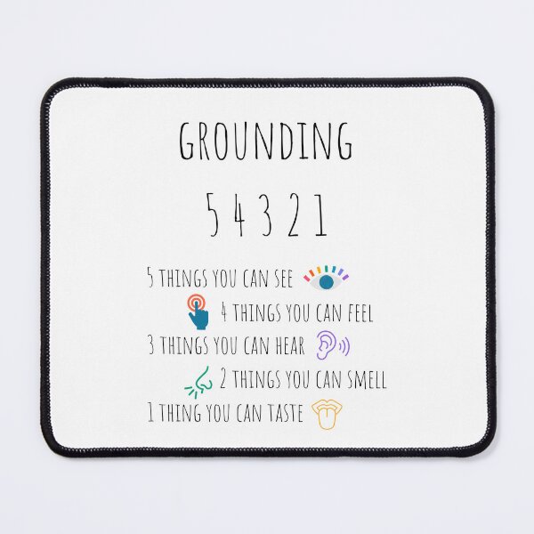 Item preview, Grounding Technique 5 4 3 2 1 Mental Health designed and sold by RueBennet.
