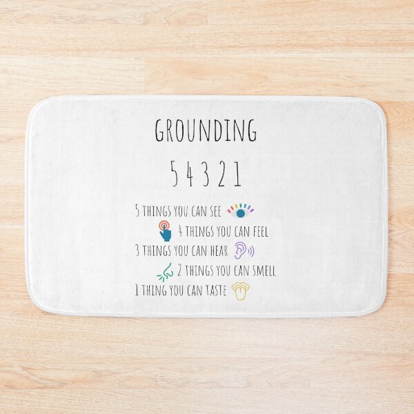 Item preview, Grounding Technique 5 4 3 2 1 Mental Health designed and sold by RueBennet.