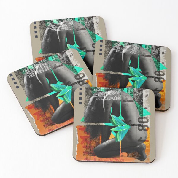 Item preview, M letter digital collage designed and sold by burbuja.