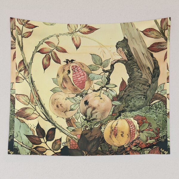 Item preview, Edward Julius Detmold, Pomegranate, Apple and Bramble designed and sold by NouveauEra.