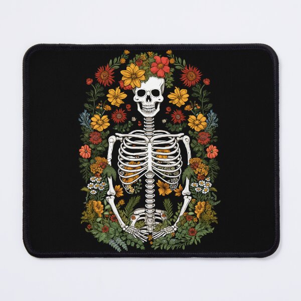 Item preview, Summertime Flowery Smiling Skeleton designed and sold by 20th-eclipse.