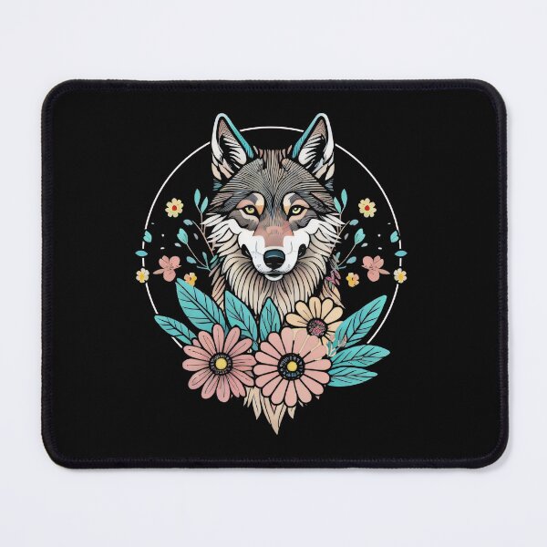 Item preview, Wolf With Flowers Girls designed and sold by AD Design.