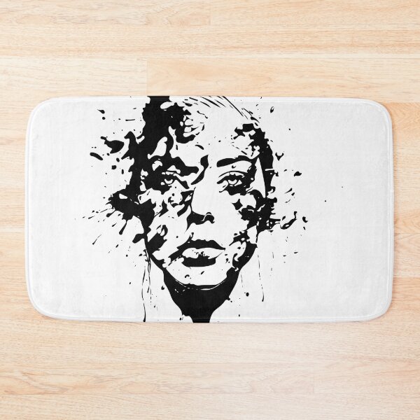 Item preview,  Ink Enigma: The Veiled Beauty - Abstract Inked Portrait Black designed and sold by GeepoxCreations.