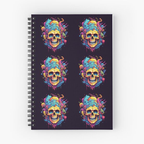 Item preview, Colorful Skull designed and sold by nifty-gifty-inc.