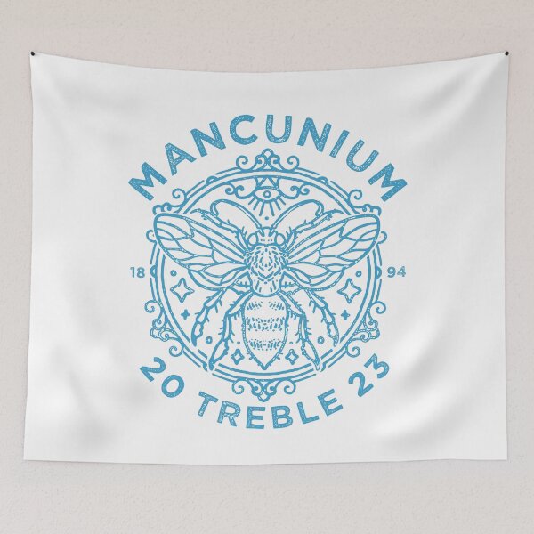 Item preview, Mancunium Treble 2023, Manchester City FC, MCFC Football Worker Bee Design designed and sold by Proverbial Wisdom Design.