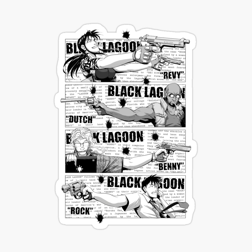 Black Lagoon Greeting Card By Yipitsart Redbubble