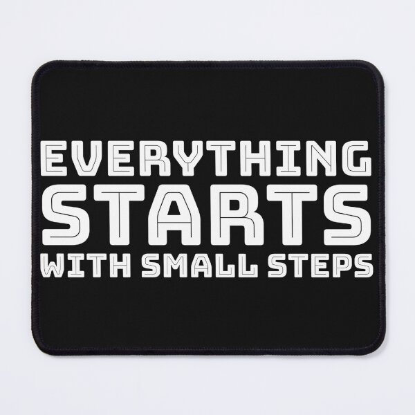 Item preview, Everything Starts With Small Steps - Inspirational Quote designed and sold by lycreative.