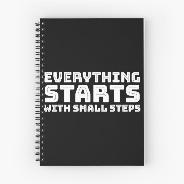 Item preview, Everything Starts With Small Steps - Inspirational Quote designed and sold by lycreative.