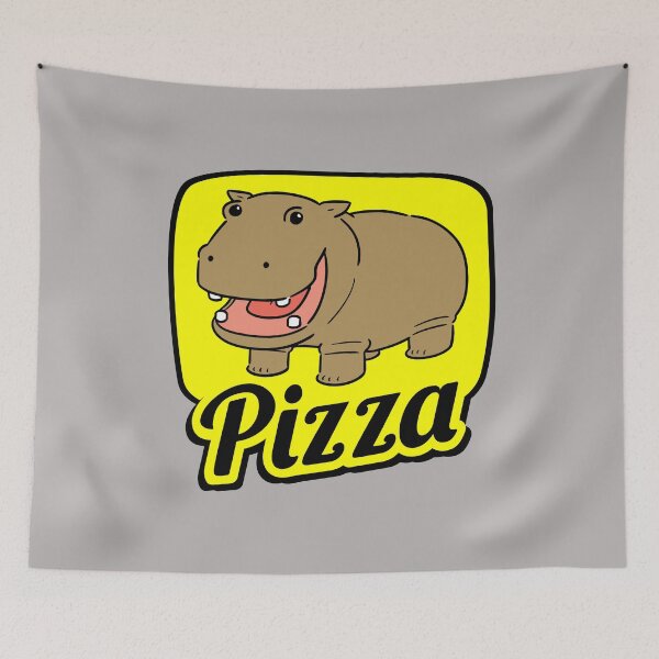 Item preview, Hippo Pizza designed and sold by AMERICANCHEEZ.