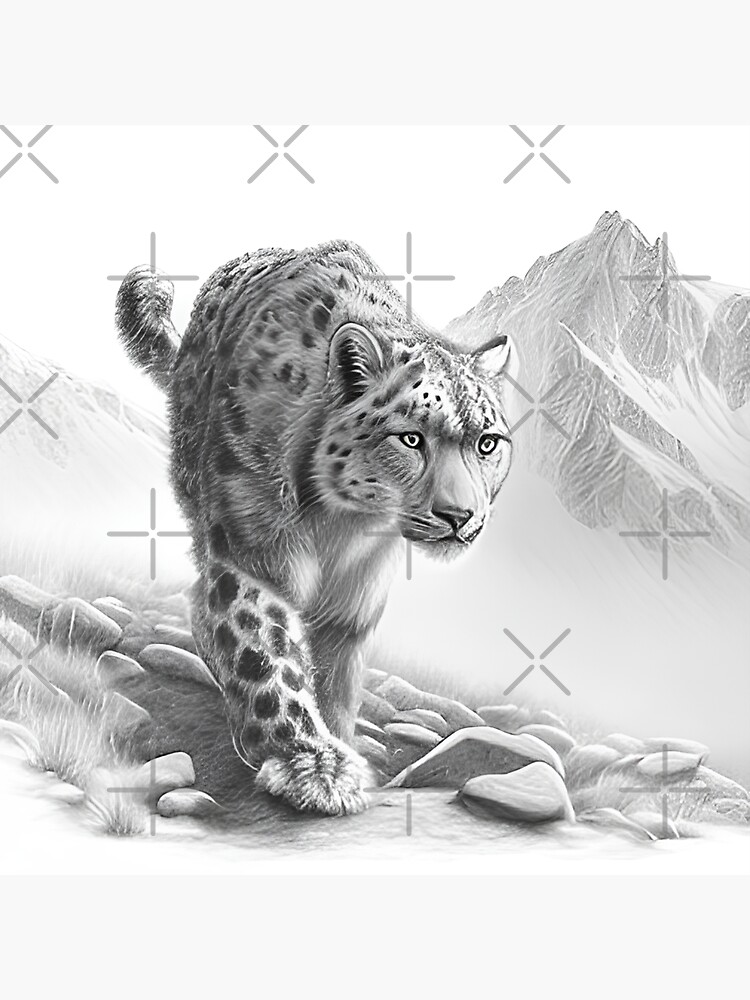 Super Soft Printed Snow Leopard Leggings