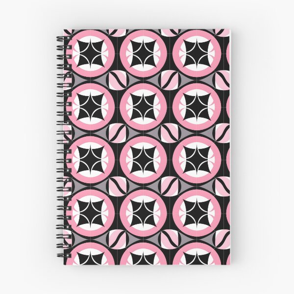 Item preview, Pink and Black Shapes Abstract Pattern  designed and sold by palaco210.