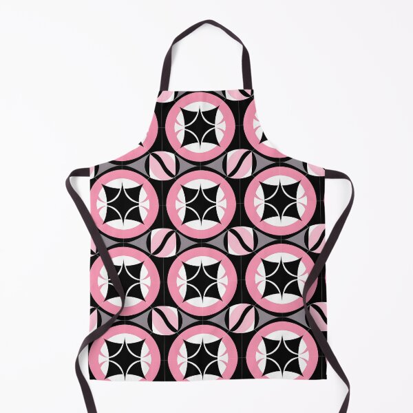 Item preview, Pink and Black Shapes Abstract Pattern  designed and sold by palaco210.