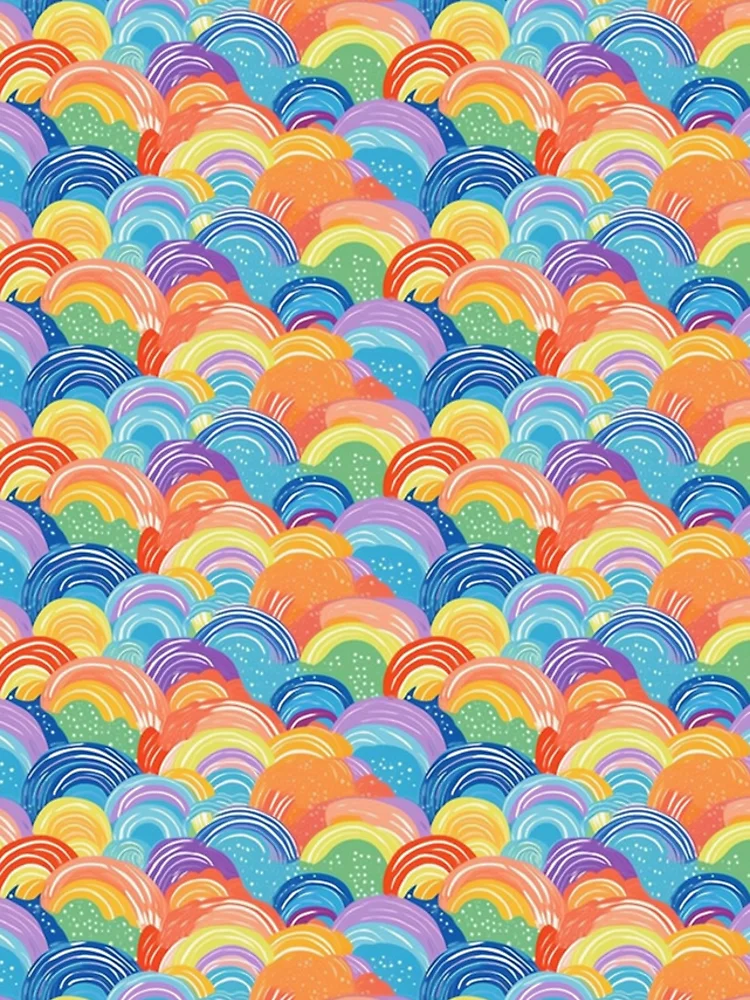 Thumbnail 5 of 5, iPhone Case, Colorful Rainbow Pattern designed and sold by SCilliDesigns.