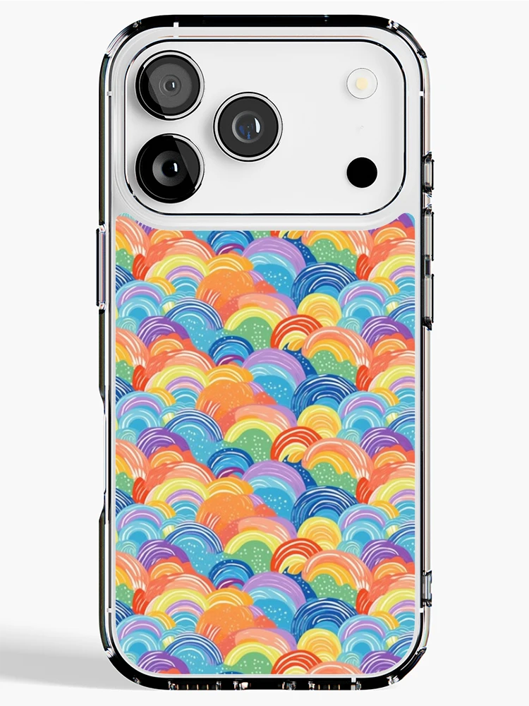 Thumbnail 1 of 5, iPhone Case, Colorful Rainbow Pattern designed and sold by SCilliDesigns.