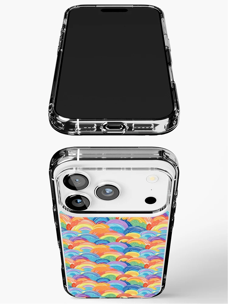 Thumbnail 3 of 5, iPhone Case, Colorful Rainbow Pattern designed and sold by SCilliDesigns.