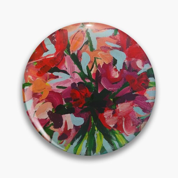 Artikelvorschau, Abstraktes modernes Blumenmuster aus Acryl entworfen und verkauft von WildLande.