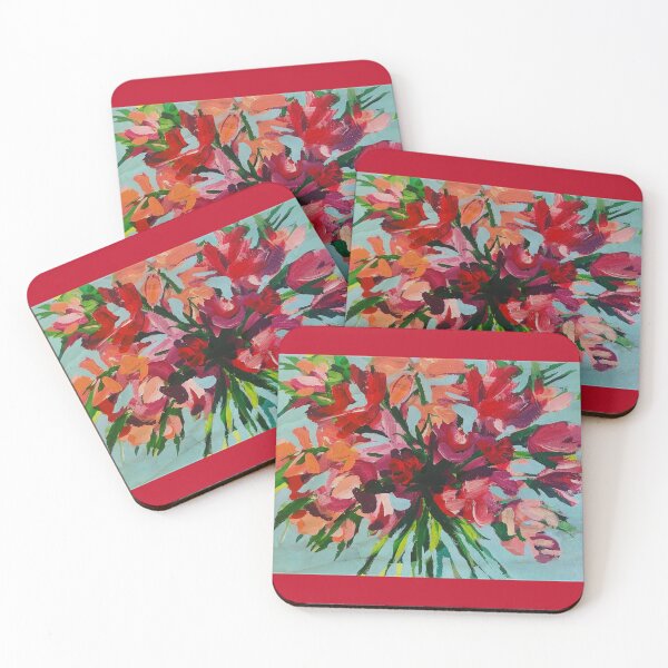 Artikelvorschau, Abstraktes modernes Blumenmuster aus Acryl entworfen und verkauft von WildLande.