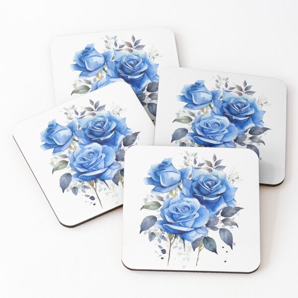 Item preview, Watercolor Blue Roses designed and sold by vialgames.