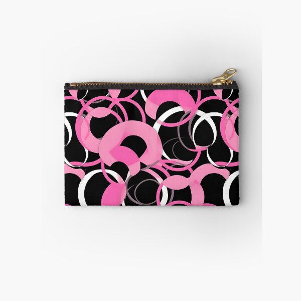 Item preview, Pink and Black Lines Swirls Abstract Pattern  designed and sold by palaco210.