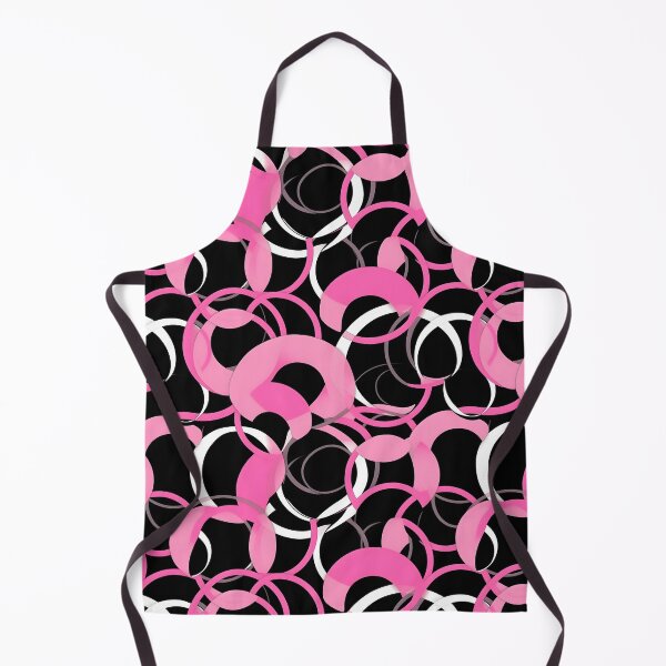 Item preview, Pink and Black Lines Swirls Abstract Pattern  designed and sold by palaco210.