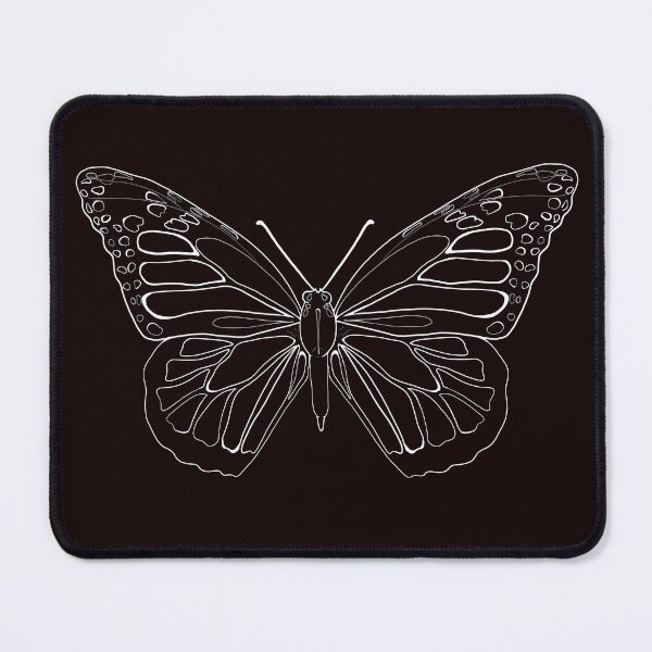Item preview, WHITE butterfly outline designed and sold by nikolarom.