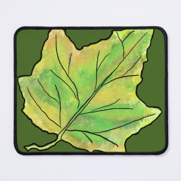 Item preview, Abstract “Not Quite Fall” Maple Leaf designed and sold by KitKattyDesigns.