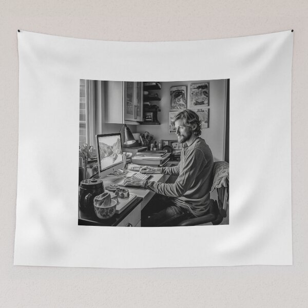 Item preview, Work From Home Virtual Office designed and sold by TheBrainArt.