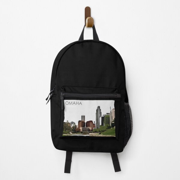 Item preview, Omaha, Nebraska, City Skyline, USA, Travel Print designed and sold by summattodraw.