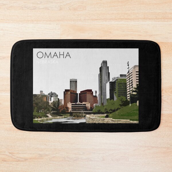 Item preview, Omaha, Nebraska, City Skyline, USA, Travel Print designed and sold by summattodraw.