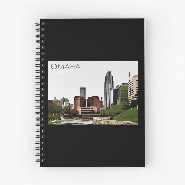 Item preview, Omaha, Nebraska, City Skyline, USA, Travel Print designed and sold by summattodraw.