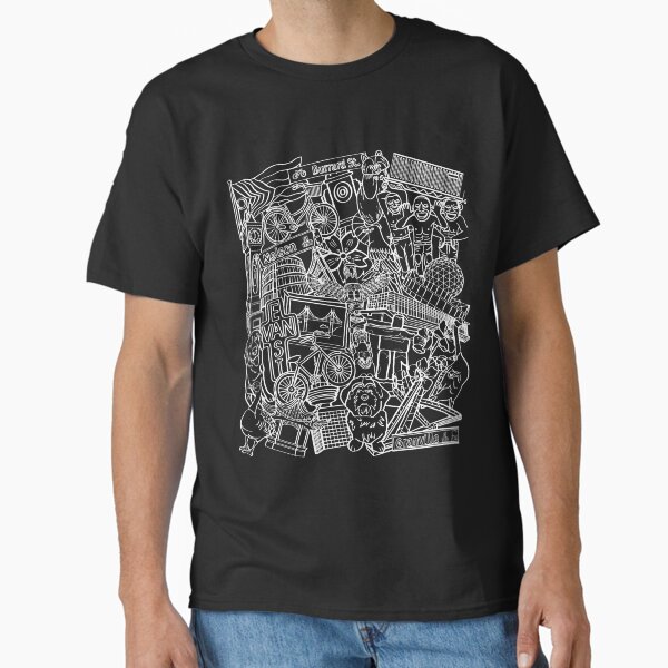 Vancouver, BC | White Outline Classic T-Shirt