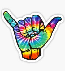 Tie dye-- Hang loose Sticker