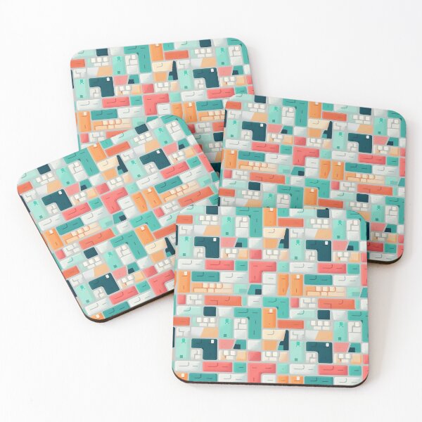 Item preview, Simplified representations of colorful keyboard keys designed and sold by Patel-D-Shop.
