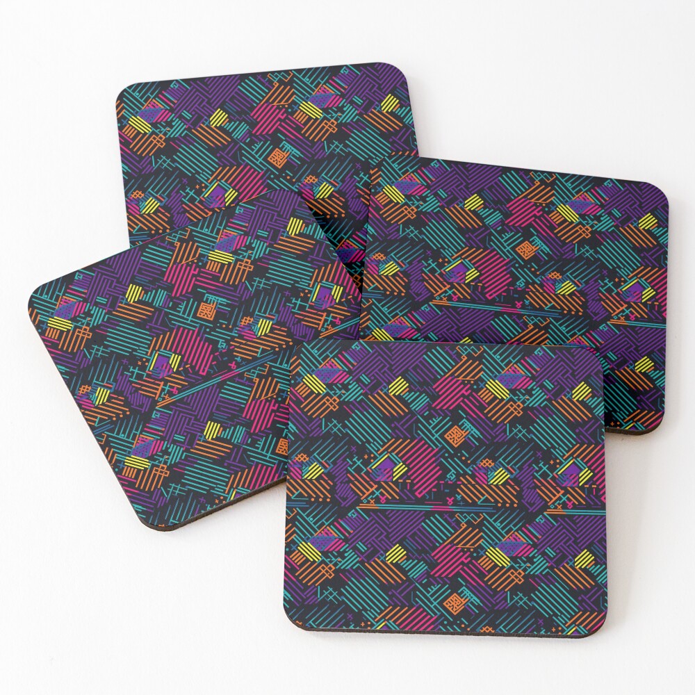 Item preview, Coasters (Set of 4) designed and sold by PixelPatchwork.