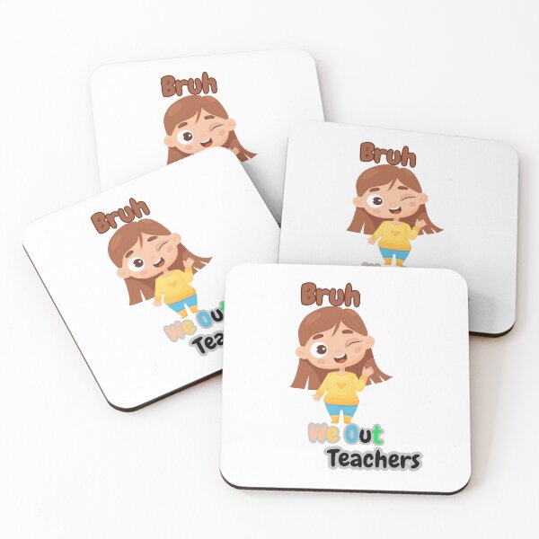 Item preview, Bruh We Out Teachers Sticker designed and sold by CHIQUESTAR.